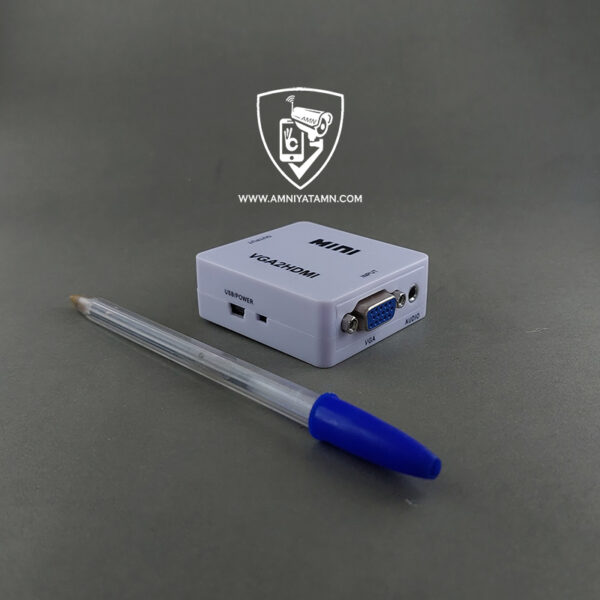 نمای بند انگشتی تبدیل VGA به HDMI مدل MINI VGA2HDMI