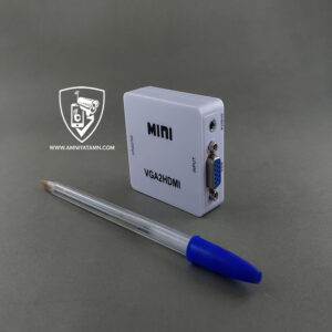 نمای بند انگشتی و اصلی تبدیل VGA به HDMI مدل MINI VGA2HDMI